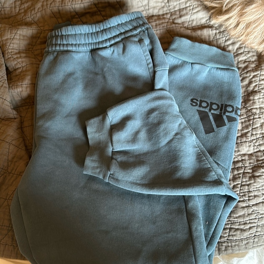 Men’s medium sky blue adidas sweats